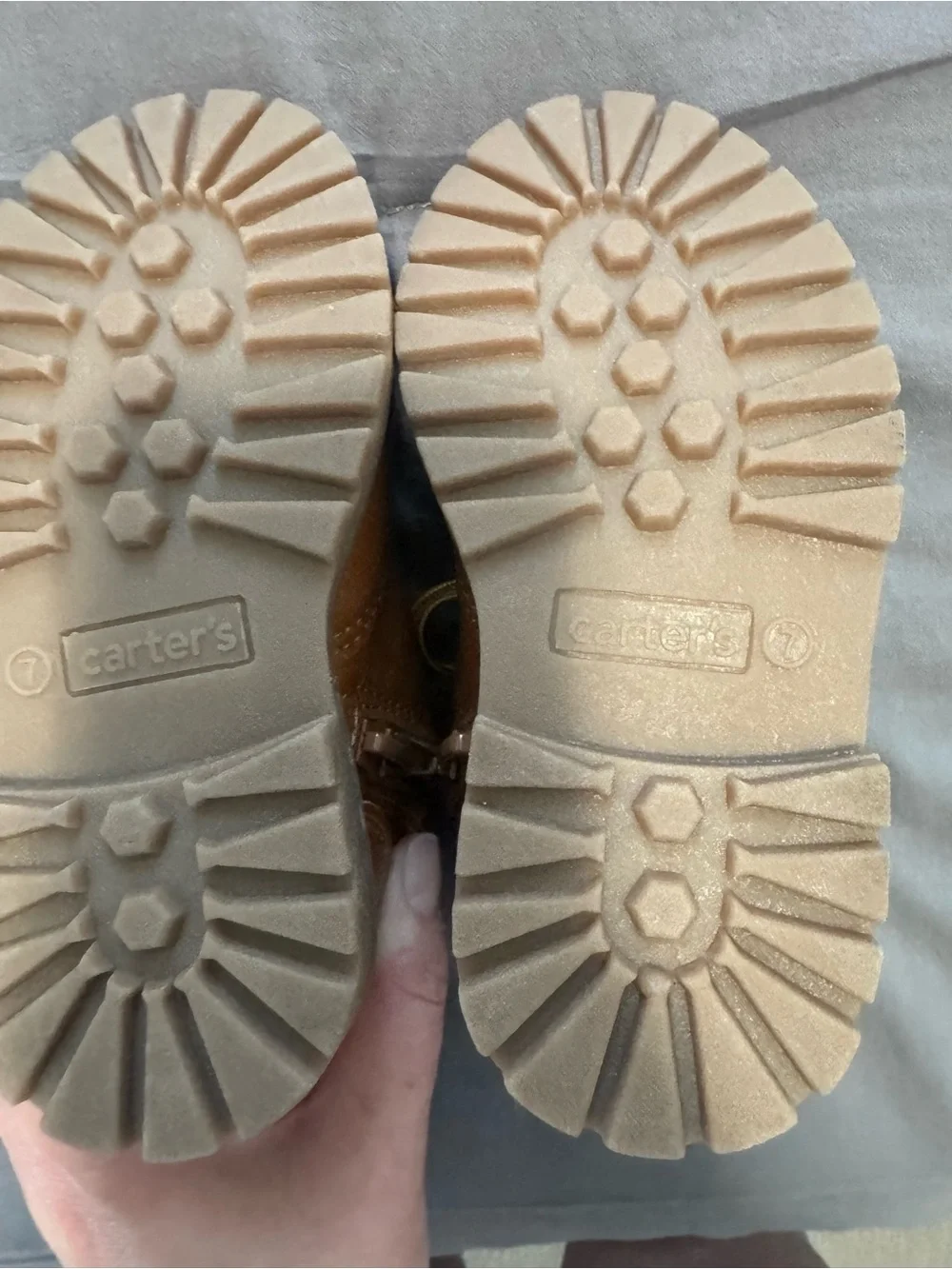 Kids Brown Lace-Up Outdoor Boots